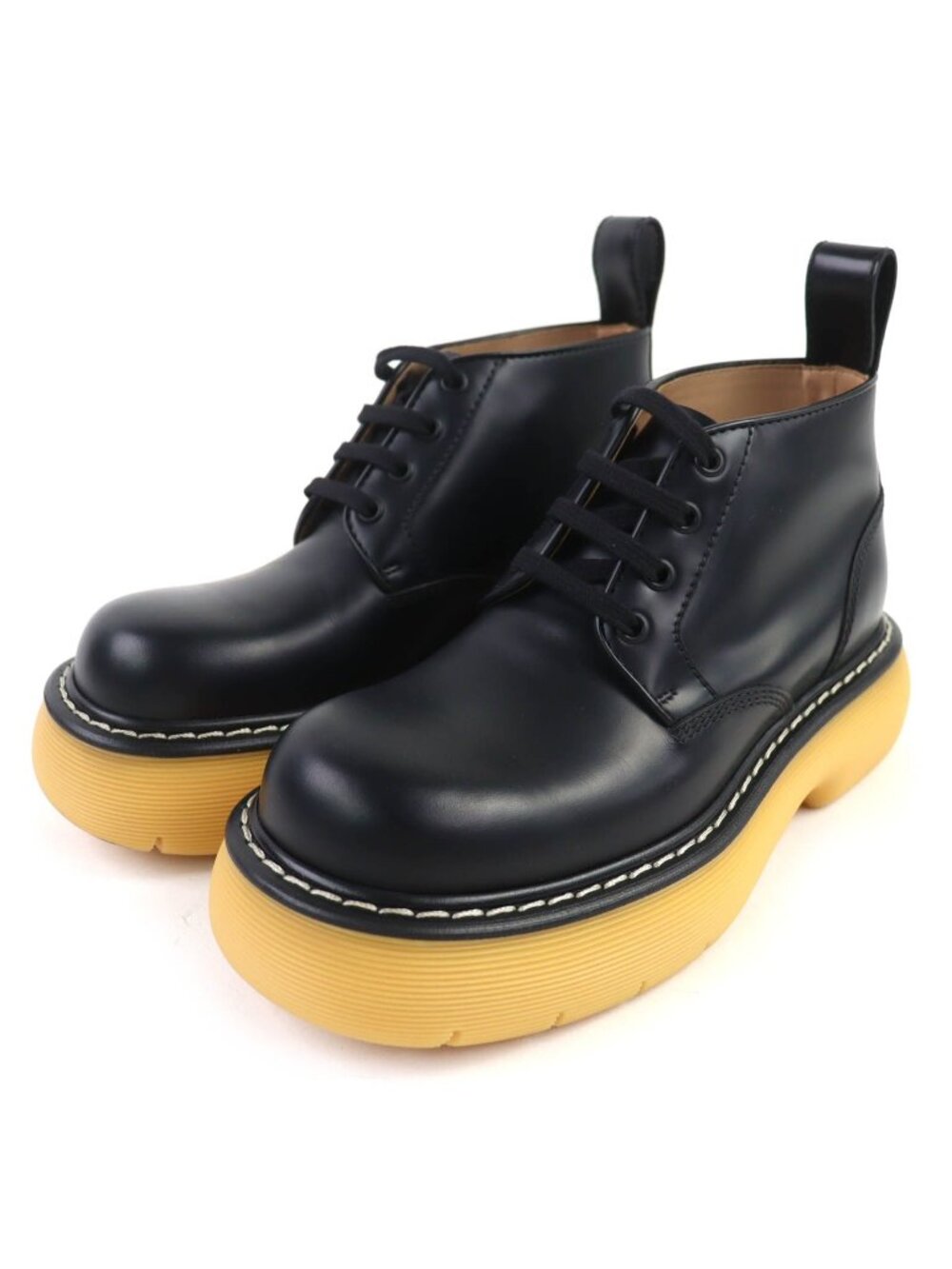 Bottega Veneta Leather Bounce Boots Ankle Black